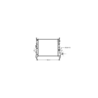 VAN WEZEL Radiateur refroidissement du moteur 43002206 International Radiators