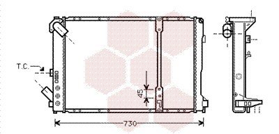 VAN WEZEL Radiateur refroidissement du moteur 43002209 International Radiators
