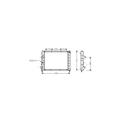 VAN WEZEL Radiateur refroidissement du moteur 43002231 International Radiators