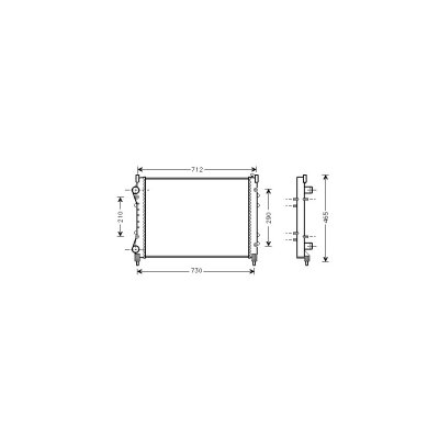 VAN WEZEL Radiateur refroidissement du moteur 43002233 International Radiators