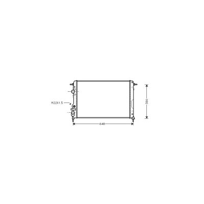 VAN WEZEL Radiateur refroidissement du moteur 43002241 International Radiators