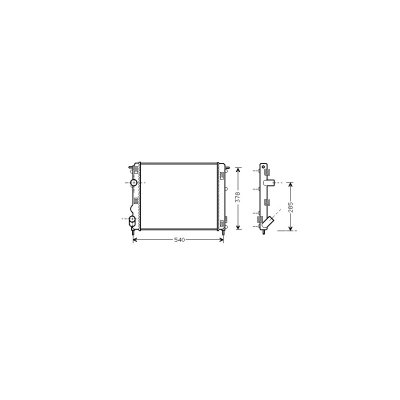 VAN WEZEL Radiateur refroidissement du moteur 43002269 International Radiators