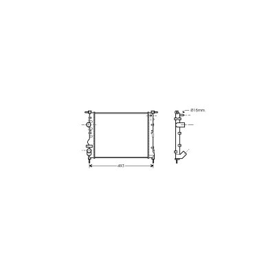 VAN WEZEL Radiateur refroidissement du moteur 43002271 International Radiators