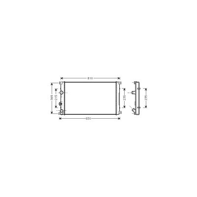 VAN WEZEL Radiateur refroidissement du moteur 43002276 International Radiators