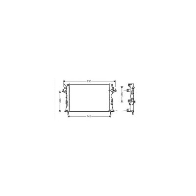 VAN WEZEL Radiateur refroidissement du moteur 43002290 International Radiators