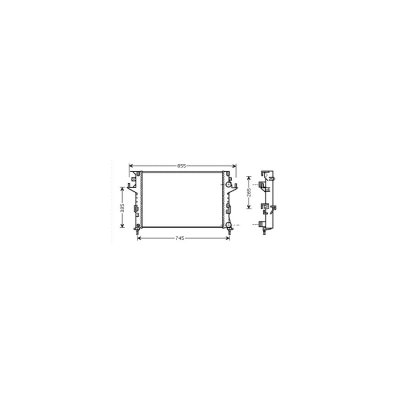 VAN WEZEL Radiateur refroidissement du moteur 43002291 International Radiators