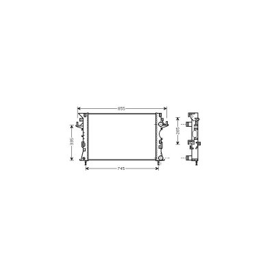 VAN WEZEL Radiateur refroidissement du moteur 43002300 International Radiators