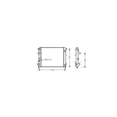 VAN WEZEL Radiateur refroidissement du moteur 43002302 International Radiators