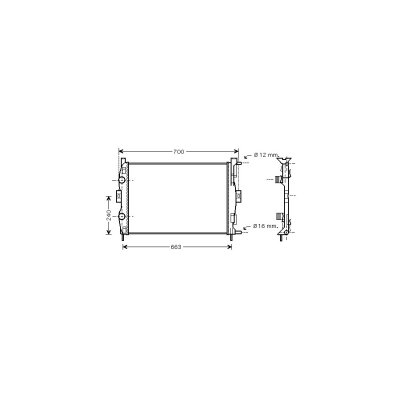 VAN WEZEL Radiateur refroidissement du moteur 43002306 International Radiators