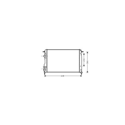 VAN WEZEL Radiateur refroidissement du moteur 43002312 International Radiators