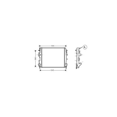 VAN WEZEL Radiateur refroidissement du moteur 43002325 International Radiators