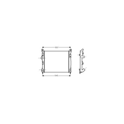 VAN WEZEL Radiateur refroidissement du moteur 43002326 International Radiators