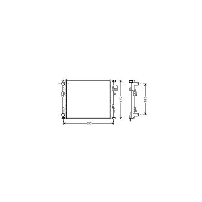 VAN WEZEL Radiateur refroidissement du moteur 43002327 International Radiators