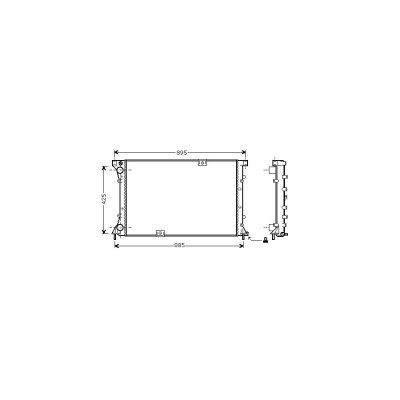 VAN WEZEL Radiateur refroidissement du moteur 43002360 International Radiators