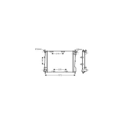 VAN WEZEL Radiateur refroidissement du moteur 43002372 International Radiators
