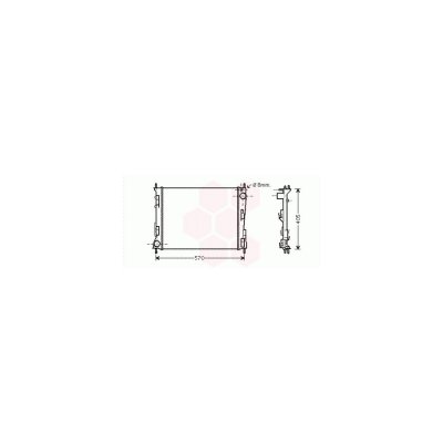 VAN WEZEL Radiateur refroidissement du moteur 43002374 International Radiators
