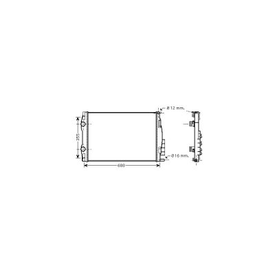 VAN WEZEL Radiateur refroidissement du moteur 43002387 International Radiators