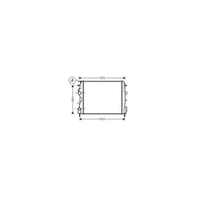 VAN WEZEL Radiateur refroidissement du moteur 43002399 International Radiators