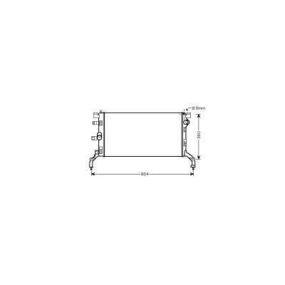 VAN WEZEL Radiateur refroidissement du moteur 43002415 International Radiators