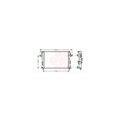 VAN WEZEL Radiateur refroidissement du moteur 43002438 International Radiators