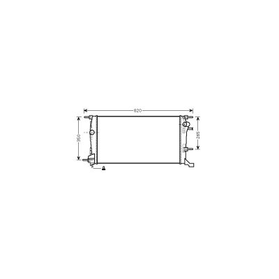 VAN WEZEL Radiateur refroidissement du moteur 43002445 International Radiators