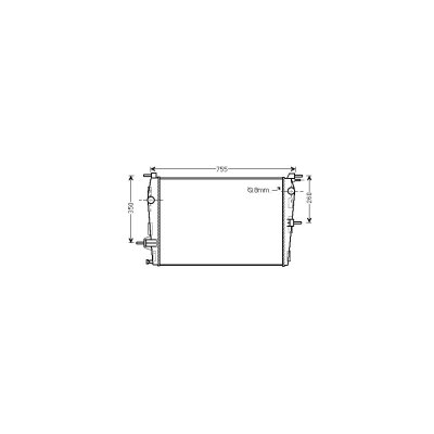 INTERNATIONAL RADIATORS Radiateur refroidissement du moteur 43002458 