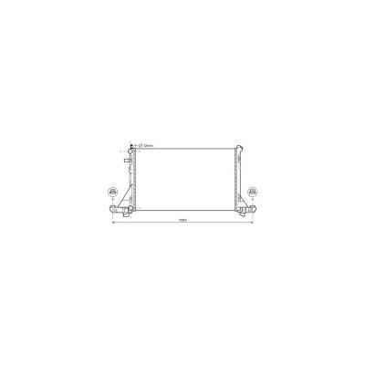 INTERNATIONAL RADIATORS Radiateur refroidissement du moteur 43002561 