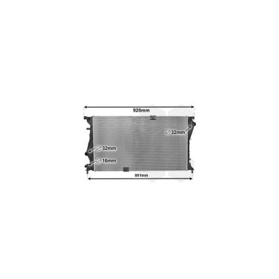 VAN WEZEL Radiateur refroidissement du moteur 43002601 International Radiators