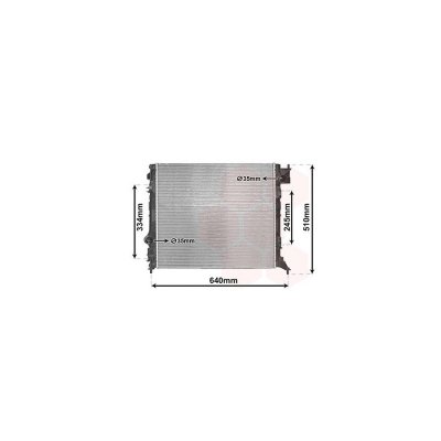 VAN WEZEL Radiateur refroidissement du moteur 43012701 International Radiators