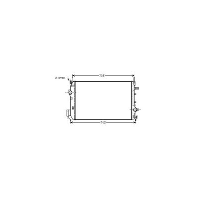 VAN WEZEL Radiateur refroidissement du moteur 47002070 International Radiators