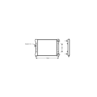 VAN WEZEL Radiateur refroidissement du moteur 49002024 International Radiators