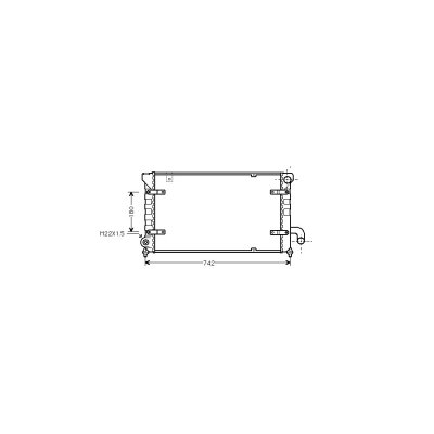 VAN WEZEL Radiateur refroidissement du moteur 49002028 International Radiators