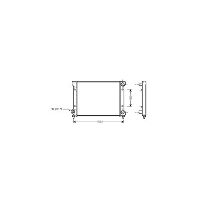 VAN WEZEL Radiateur refroidissement du moteur 49002033 International Radiators