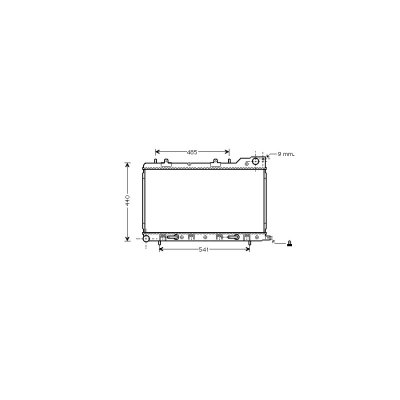 VAN WEZEL Radiateur refroidissement du moteur 51002054 International Radiators