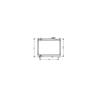 VAN WEZEL Radiateur refroidissement du moteur 52002046 International Radiators