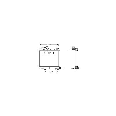 VAN WEZEL Radiateur refroidissement du moteur 52002057 International Radiators