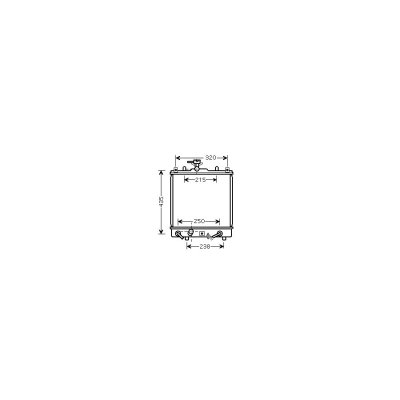 VAN WEZEL Radiateur refroidissement du moteur 52002095 International Radiators