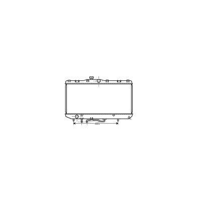 VAN WEZEL Radiateur refroidissement du moteur 53002146 International Radiators