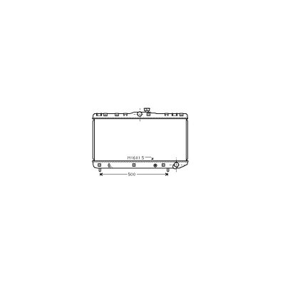 VAN WEZEL Radiateur refroidissement du moteur 53002181 International Radiators