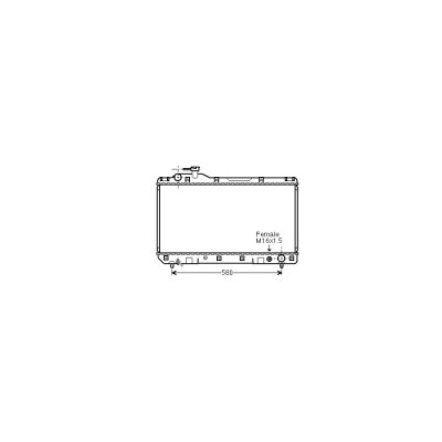 VAN WEZEL Radiateur refroidissement du moteur 53002219 International Radiators