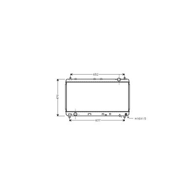 VAN WEZEL Radiateur refroidissement du moteur 53002247 International Radiators