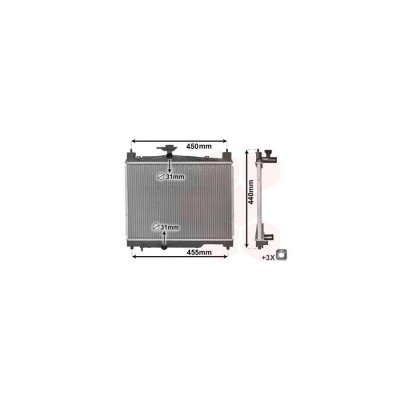 VAN WEZEL Radiateur refroidissement du moteur 53002251 International Radiators