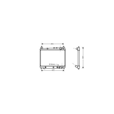 INTERNATIONAL RADIATORS Radiateur refroidissement du moteur 53002259 