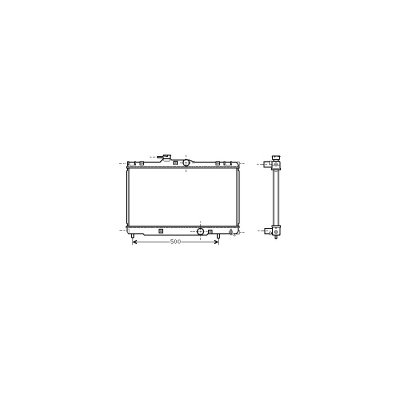 VAN WEZEL Radiateur refroidissement du moteur 53002273 International Radiators