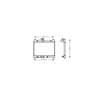 VAN WEZEL Radiateur refroidissement du moteur 53002287 International Radiators 
