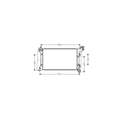 VAN WEZEL Radiateur refroidissement du moteur 53002290 International Radiators
