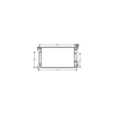 VAN WEZEL Radiateur refroidissement du moteur 53002293 International Radiators