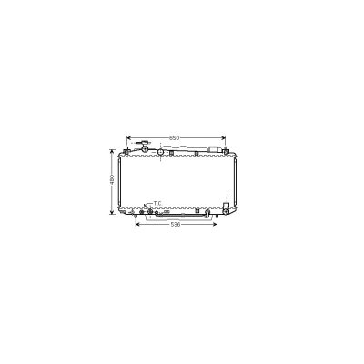 VAN WEZEL Radiateur refroidissement du moteur 53002301 International Radiators