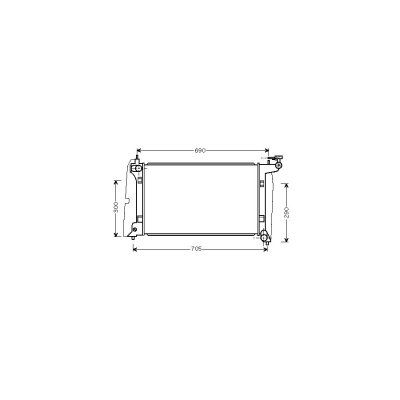 VAN WEZEL Radiateur refroidissement du moteur 53002302 International Radiators