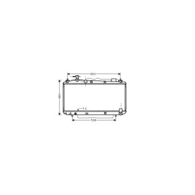 VAN WEZEL Radiateur refroidissement du moteur 53002305 International Radiators